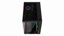 Gabinete Ocelot Gaming A-cube 1 Pc, Soporta Atx, Itx, Micro Atx, 7 Ranuras De Expansión, Color Negro, Ventana Lateral Si, Fuente De Alimentación No, 1 X Usb 3.2, 2 X Usb 2.0